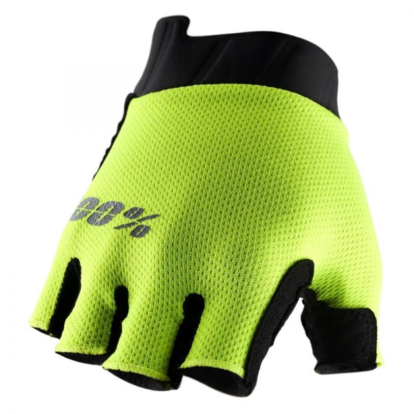 100%® - Exceeda Gel Shortfinger Gloves (X-Large, Fluo Yellow)