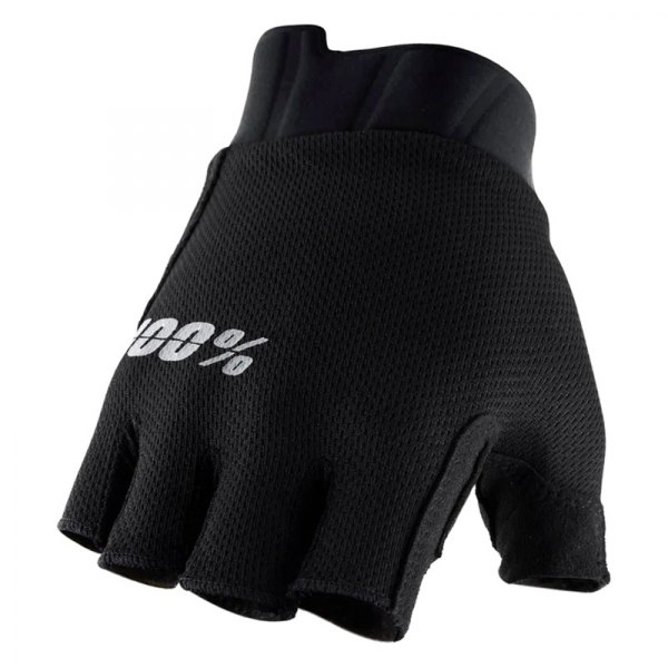 100%® - Exceeda Gel Shortfinger Gloves (Small, Black)