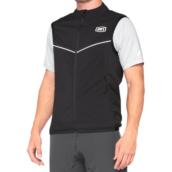 100%® - Corridor Stretch Vest (Small, Black)