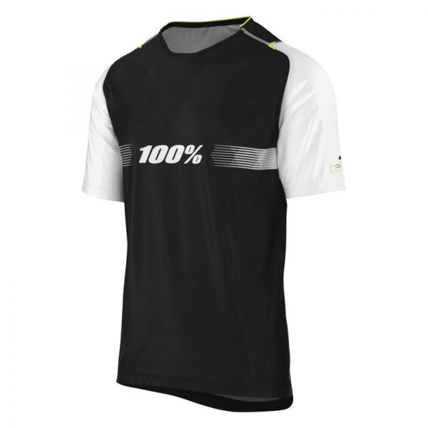 100%® - Celium Solid Jersey (Large, Black)