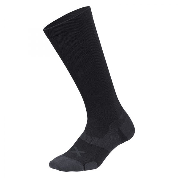 2XU® - Vectr™ Black/Titanium US 6-8 Knee-High Men's Compression Socks