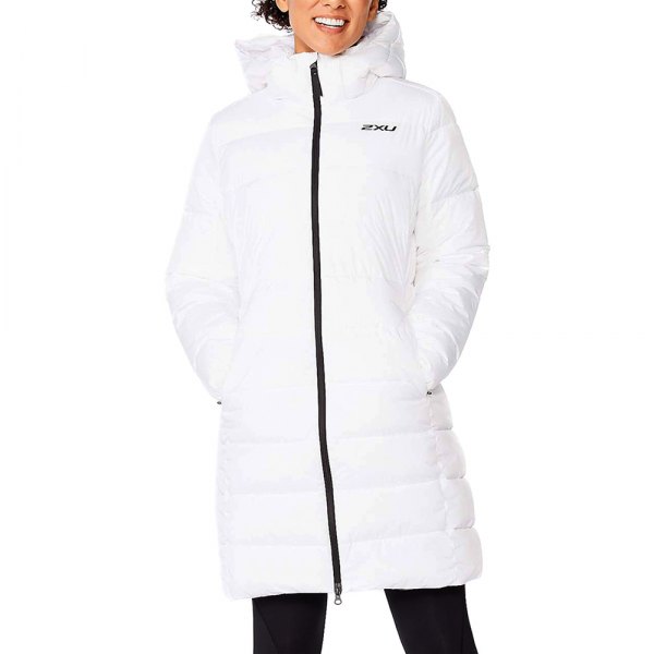 2XU® - Women's UTILITY Large White/Black Longline Insulation Jacket