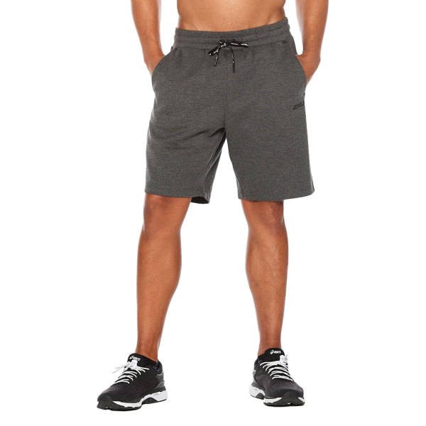 2XU® - Men's COMMUTE Large Charcoal Marle/Black 9" Shorts