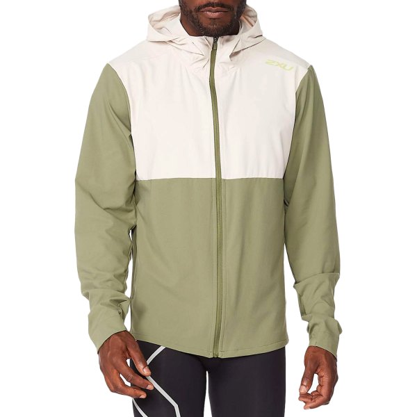 2XU® - Men's Aero Medium Alpine/Kiwi Reflective Jacket