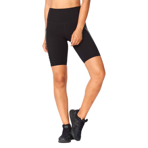 2XU® - Women's Large Black Form Lineup Hi-Rise Shorts