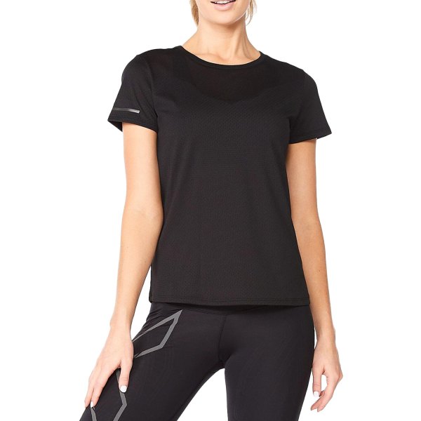 2XU® - Women's Light Speed Tech Medium Black/Black Reflective T-Shirt