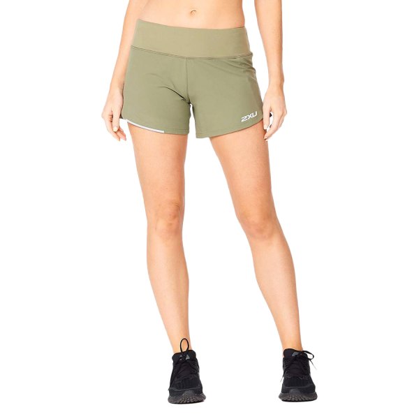 2XU® - Women's Aero X-Small Alpine/Silver Reflective 4" Shorts