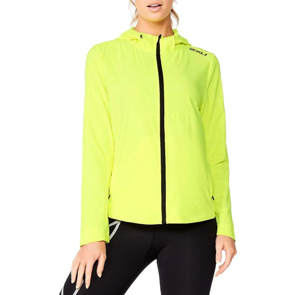 2XU® - Women's Aero X-Small Electric Yellow/Black Reflective Jacket