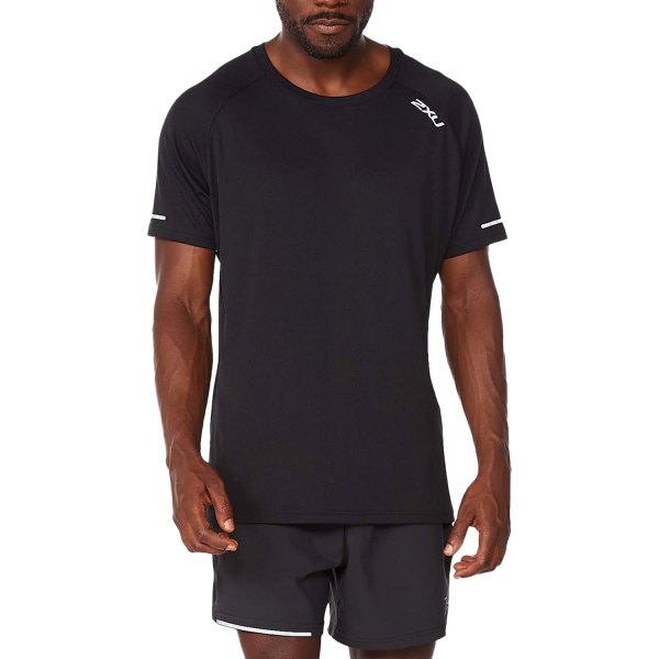 2XU® - Men's Aero X-Small Black/Silver Reflective T-Shirt
