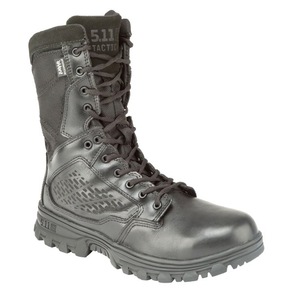 5.11 Tactical® - EVO Men's 11 Black Waterproof 8" Regular Width Boots with Side Zip