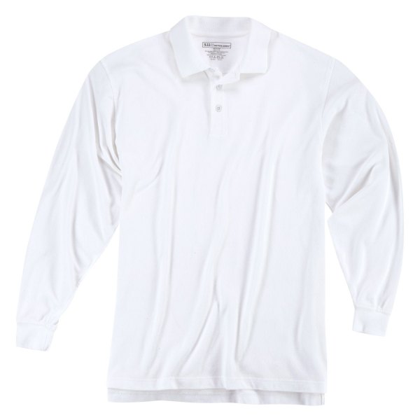 5.11 Tactical® - Professional Men's XX-Large White Regular Long Sleeve Polo Shirt