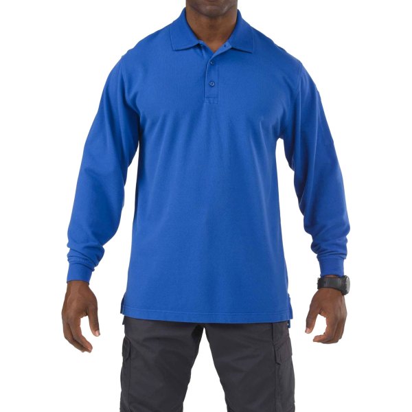 5.11 Tactical® - Professional Men's Small Academy Regular Long Sleeve Polo Shirt