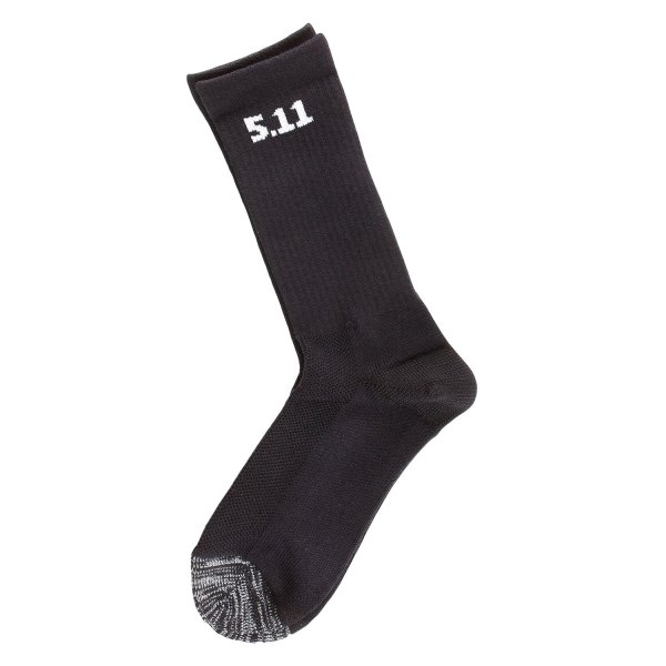 5.11 Tactical® - Shock Mitigation™ Black Large Crew 6" Men's Socks 3 Pairs