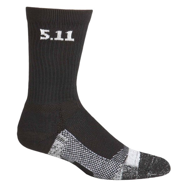 5.11 Tactical® - Level 1™ Black Large Crew 6" Men's Socks