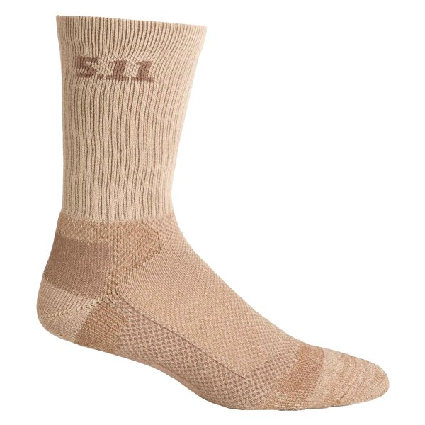 5.11 Tactical® - Level 1™ Coyote Large Crew 6" Men's Socks