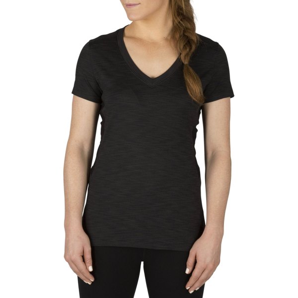 5.11 Tactical® - Zig Zag™ Women's Small Black V-Neck T-Shirt