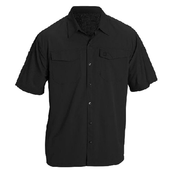 5.11 Tactical® - Freedom Flex Men's Large Black Woven Short Sleeve Shirt