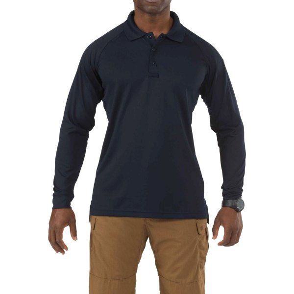 5.11 Tactical® - Performance Men's XX-Large Dark Navy Regular Long Sleeve Polo Shirt