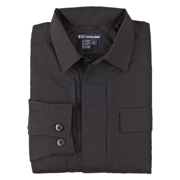 5.11 Tactical® - TACLITE™ TDU™ Men's XX-Large Black Tall Long Sleeve Shirt