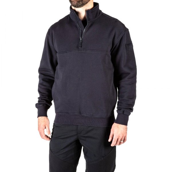 5.11 Tactical® - Men's Large Fire Navy Regular Job Shirt with 1/4 Zip