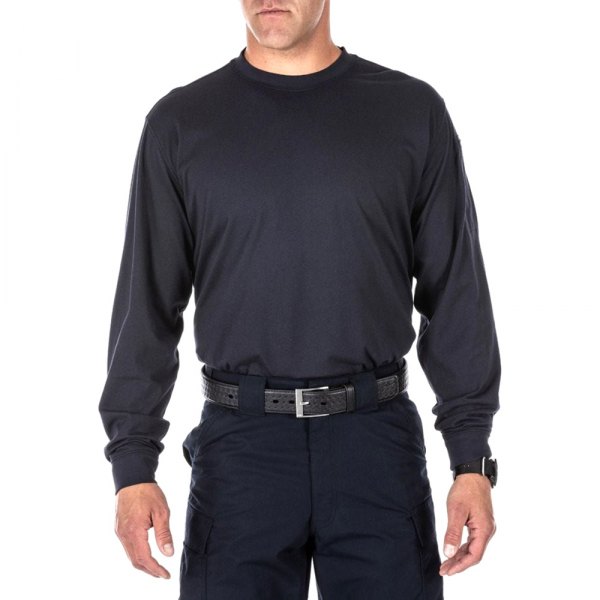 5.11 Tactical® - Professional Men's Large Fire Navy Long Sleeve T-Shirt