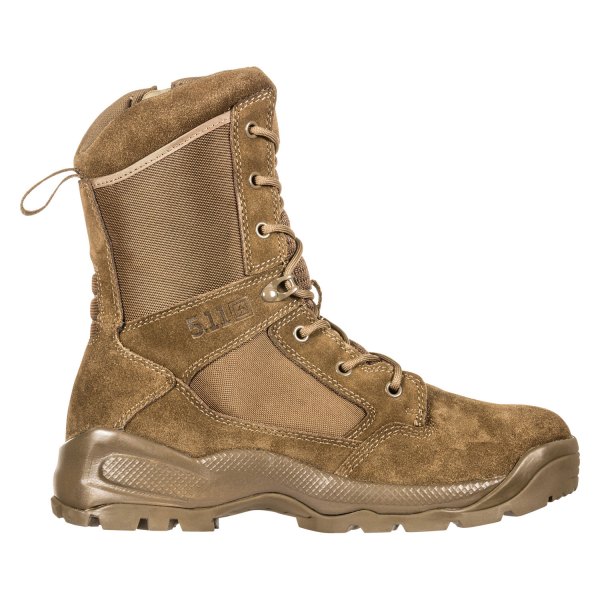 5.11 Tactical® - A.T.A.C.™ 2.0 Desert Men's 10 Dark Coyote 8" Regular Width Boots with Side Zip