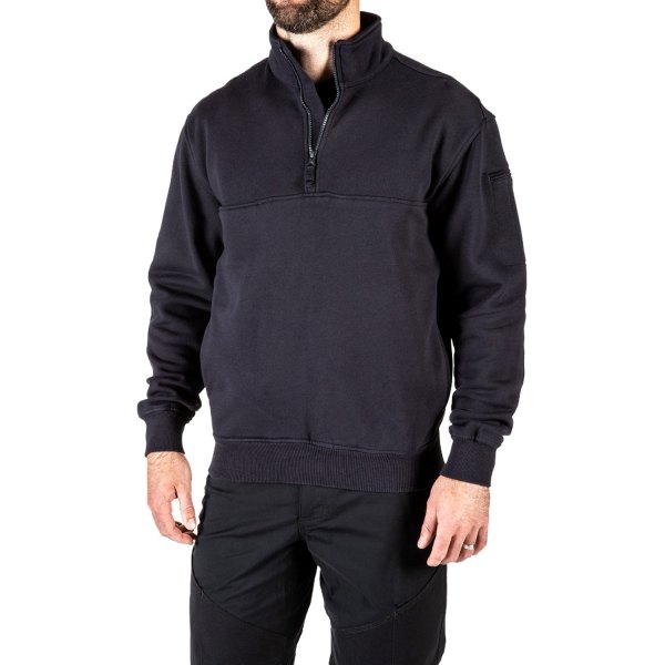 5.11 Tactical® - Men's 3X-Large Fire Navy Tall Job Shirt with 1/4 Zip