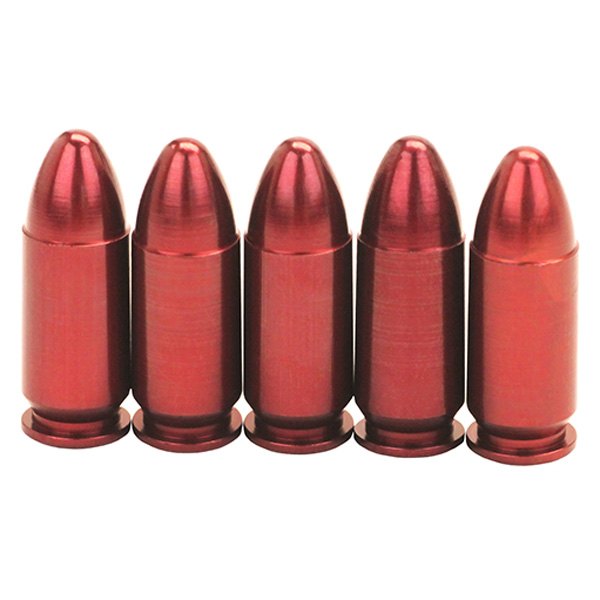 A-Zoom® - Precision 9 mm Luger Red Snap Caps, 5 Pieces