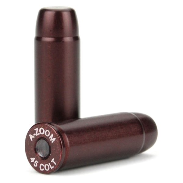 A-Zoom® - .45 Colt Red Revolver Snap Caps, 6 Pieces