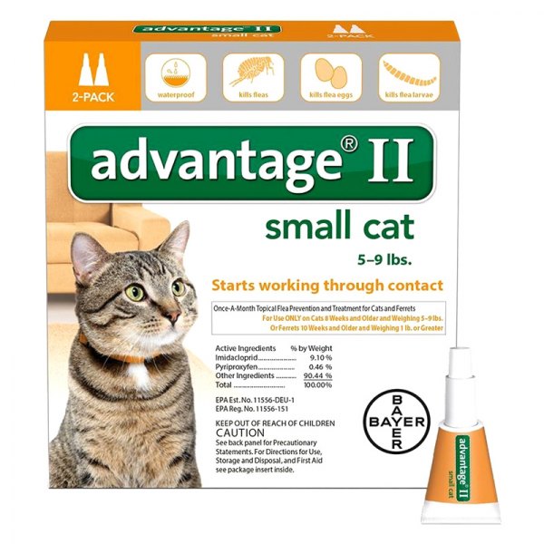 Advantage® - 2-Months Supply Flea Control for Cats 5-9 lb