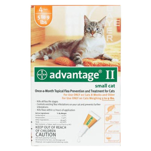 Advantage® - 4-Months Supply Flea Control for Cats 5-9 lb