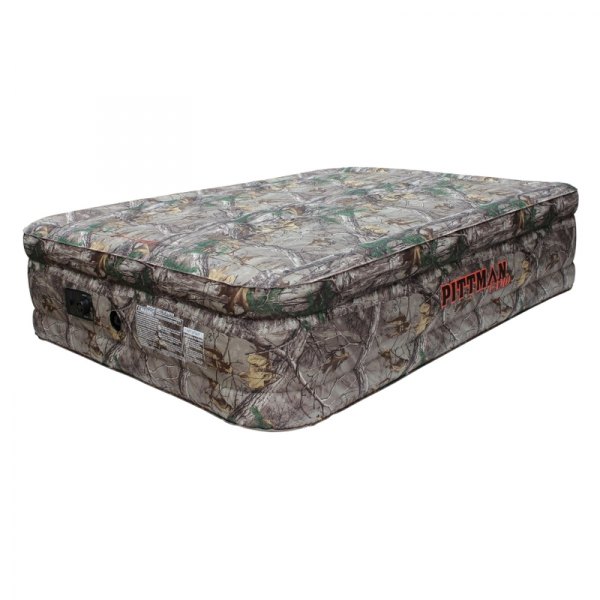 Pittman Outdoors® - 78" L x 60" W x 16" H Realtree Camo Queen Double High Extream Air Bed Kit