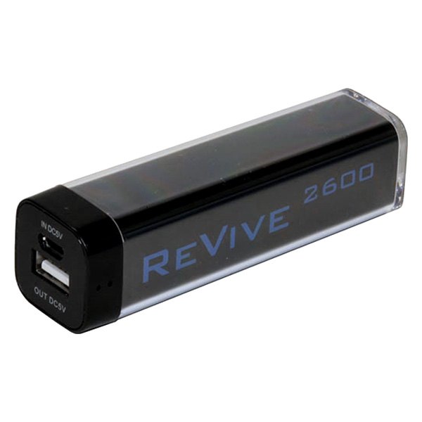 AllStart® - ReVive 2600 mAh Black Power Bank with USB to Micro USB Cord