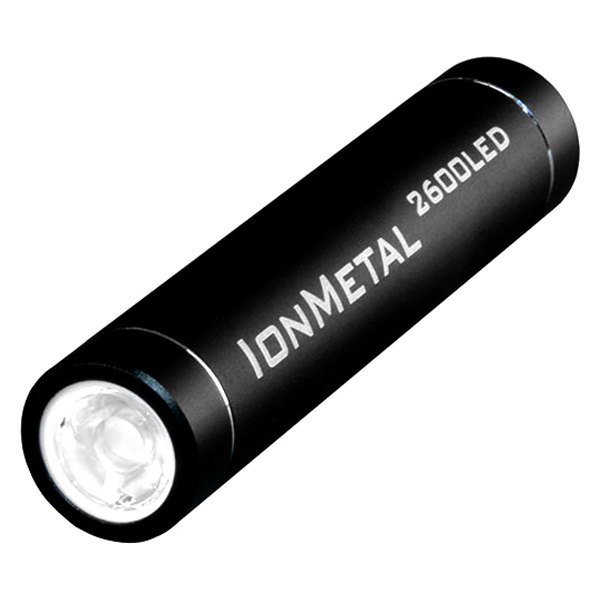 AllStart® - IonMetal 2600 mAh Brown Round Power Bank with USB to Micro USB Cord & LED Light