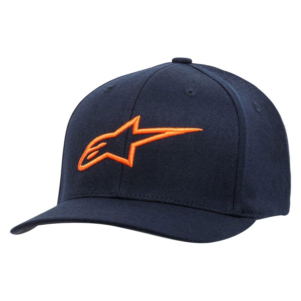 Alpinestars® - Curve Hat (Large/X-Large, Navy/Orange)