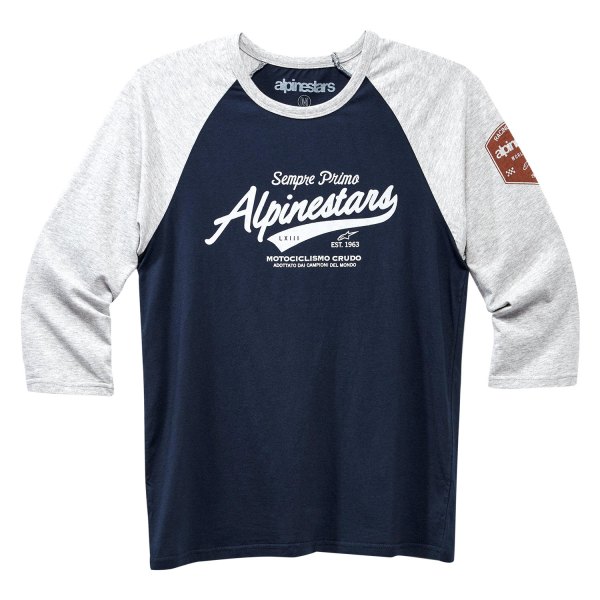 Alpinestars® - Script Premium XX-Large Gray Heather/Navy T-Shirt