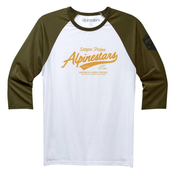 Alpinestars® - Script Premium Large Military/White T-Shirt