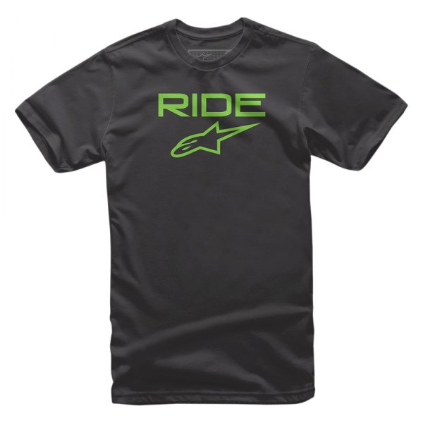 Alpinestars® - Men's Youth Ride 2.0 Large Black/Green T-Shirt
