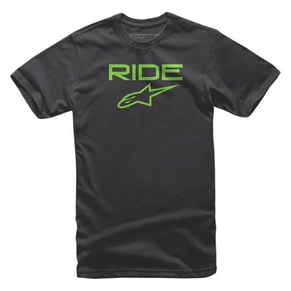 Alpinestars® - Men's Youth Ride 2.0 Small Black/Green T-Shirt