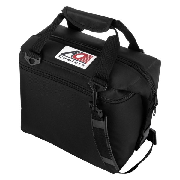 AO Coolers® - Canvas™ 12-Can Black Soft Cooler