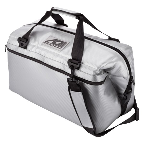 AO Coolers® - Carbon™ 24-Can Silver Cooler Bag