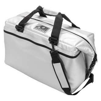 AO Coolers® AOCR36SL - Carbon™ 36-Can Silver Cooler Bag