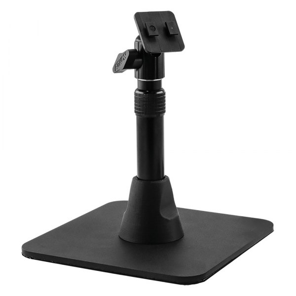 Arkon® - Black Heavy-Duty Pedestal Stand with Weighted Base and Telescoping Arm