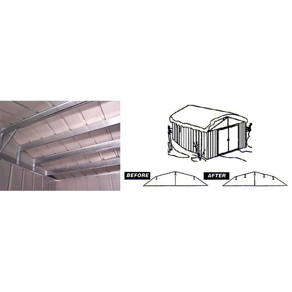 arrow storage® rbk1012 - roof strengthening kit for 10' x