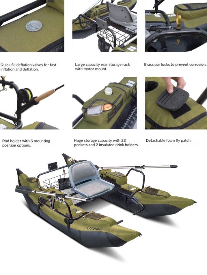 Classic Accessories Roanoke Inflatable Pontoon Boat 