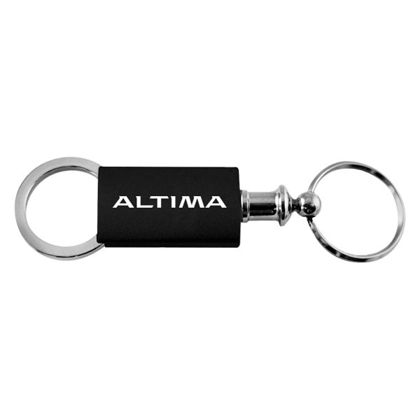 Autogold® - Altima Logo Black Anodized Aluminum Valet Key Chain