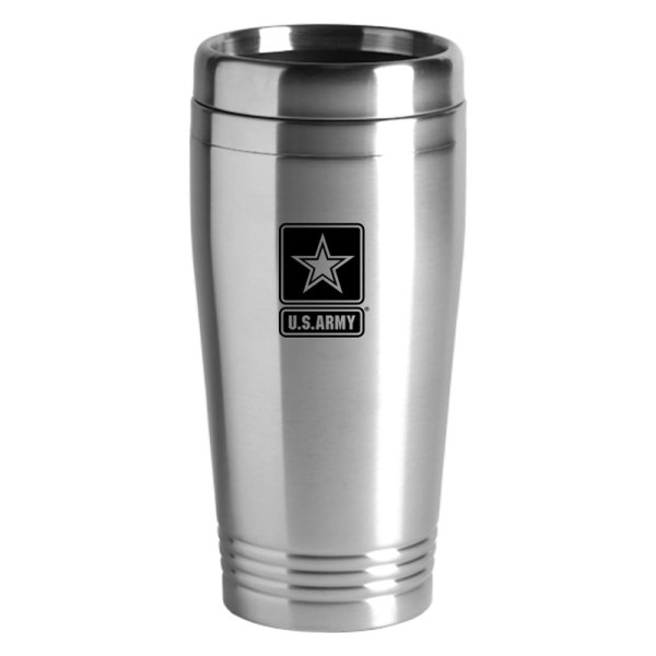 Autogold® - U.S. Army™ 16 fl. oz. Silver Stainless Steel Tumbler