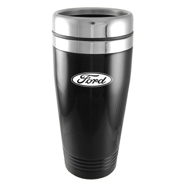 Autogold® - Ford™ 16 fl. oz. Black Stainless Steel Tumbler