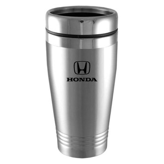 Autogold® - Honda™ 16 fl. oz. Silver Stainless Steel Tumbler