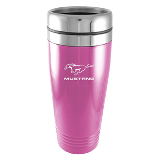 Autogold® - Mustang™ 16 fl. oz. Pink Stainless Steel Tumbler